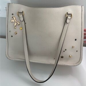 Coach Tyler Carryall Tote Leather Bag With Customized details